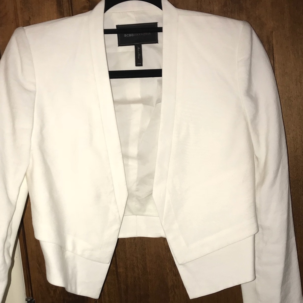 BCBG white dress jacket